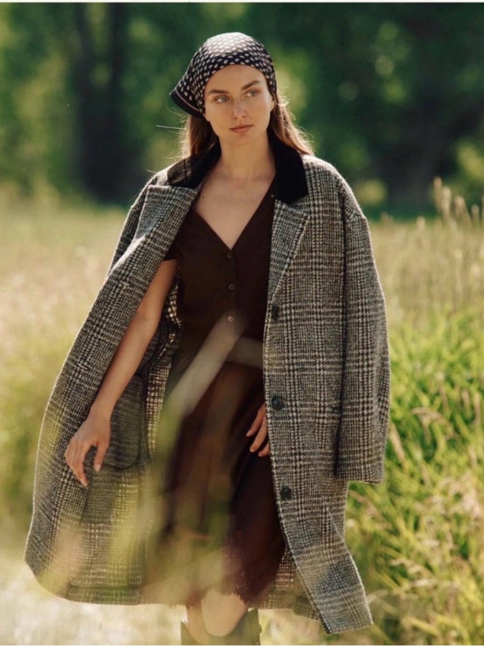 Doen Dover Lascelle Houndstooth Coat - Picture 2 of 4